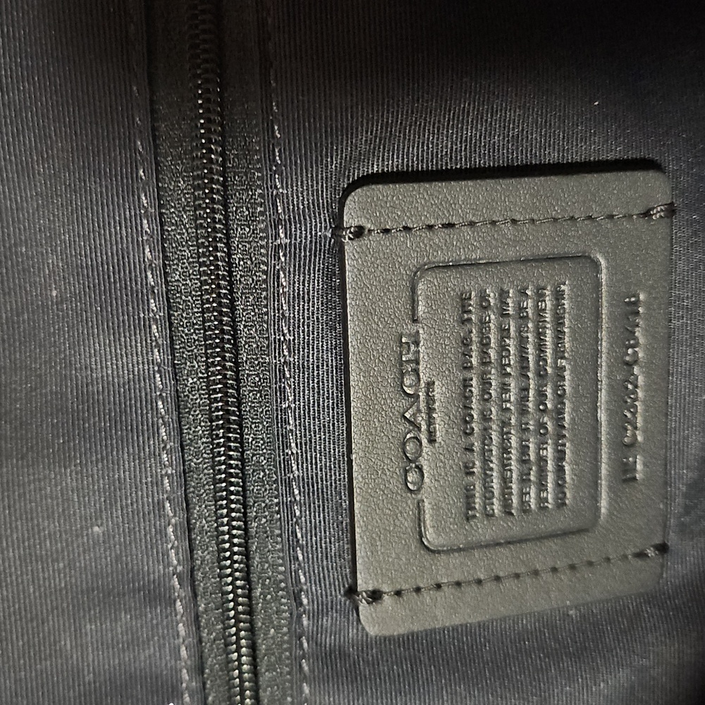 Coach Blue and Black Tote Bag - Picture 5 of 6